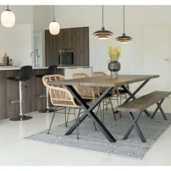 Krzesło Trieste z podłokietnikami  polirattan naturalny