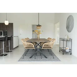 Krzesło Trieste z podłokietnikami  polirattan naturalny