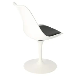Krzesło Tulip Basic białe/czarna poduszka