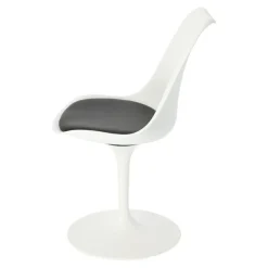 Krzesło Tulip Basic białe/czarna poduszka