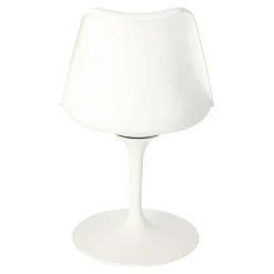 Krzesło Tulip Basic białe/czarna poduszka