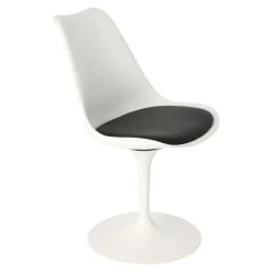 Krzesło Tulip Basic białe/czarna poduszka