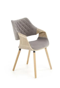 Krzesło Turynia jasny dąb/szare
