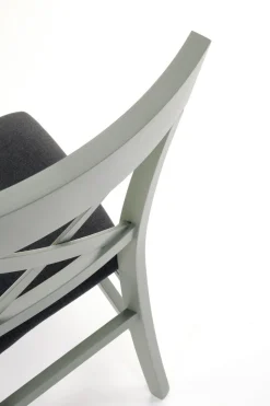 Krzesło Tutti szaro-zielony/drewno bukowe