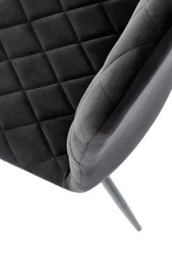 Krzesło Uferyn Velvet czarny