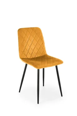 Krzesło Uferyn Velvet musztardowy