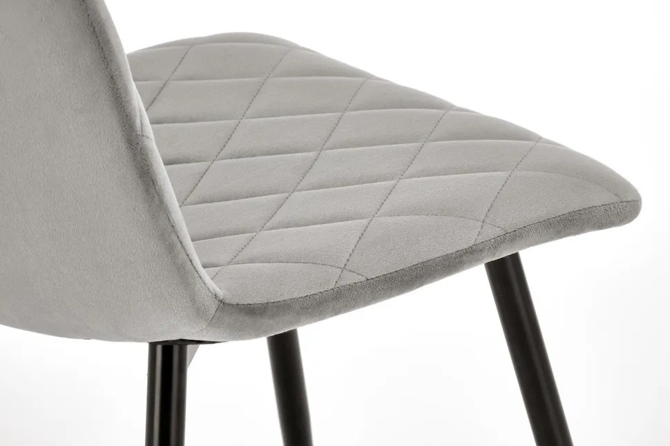 Krzesło Uferyn Velvet szary