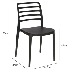 Krzesło Valla czarne
