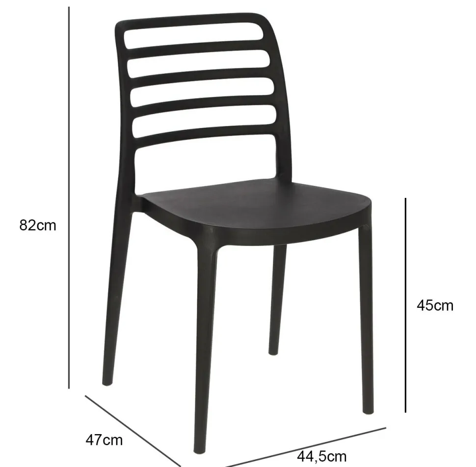 Krzesło Valla czarne