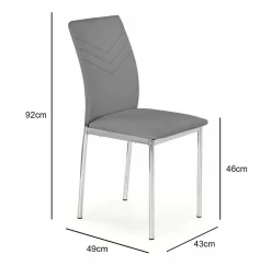 Krzesło Venez szare PU