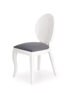 Krzesło Verdi białe/szara poduszka