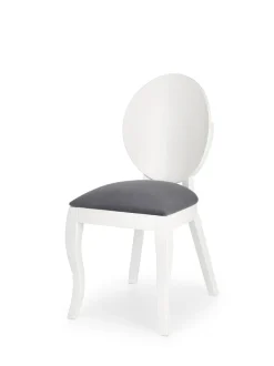Krzesło Verdi białe/szara poduszka