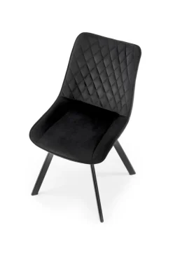Krzesło Veroniq czarne przeszycia