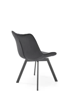 Krzesło Veroniq czarne przeszycia