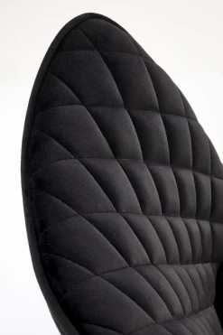 Krzesło Veroniq czarne przeszycia