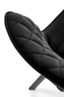 Krzesło Veroniq czarne przeszycia