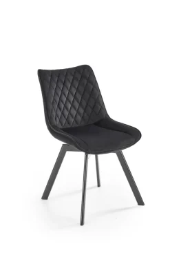 Krzesło Veroniq czarne przeszycia