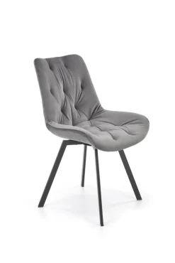 Krzesło Veroniq szare pikowane