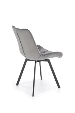 Krzesło Veroniq szare pikowane