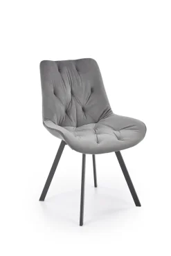 Krzesło Veroniq szare pikowane