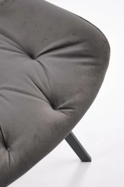 Krzesło Veroniq szare pikowane