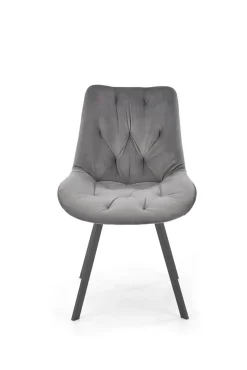 Krzesło Veroniq szare pikowane