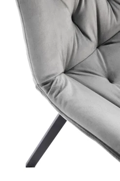 Krzesło Veroniq szare pikowane