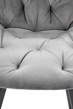 Krzesło Veroniq szare pikowane