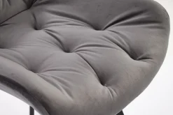 Krzesło Veroniq szare pikowane