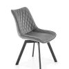 Krzesło Veroniq szare przeszycia