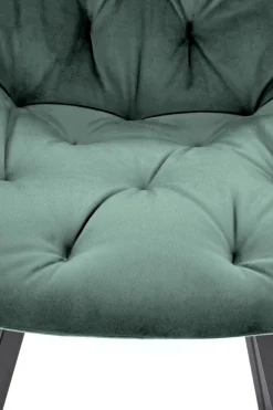 Krzesło Veroniq zielone pikowane