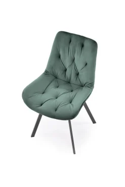 Krzesło Veroniq zielone pikowane