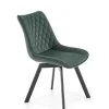 Krzesło Veroniq zielone przeszycia