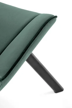 Krzesło Veroniq zielone przeszycia