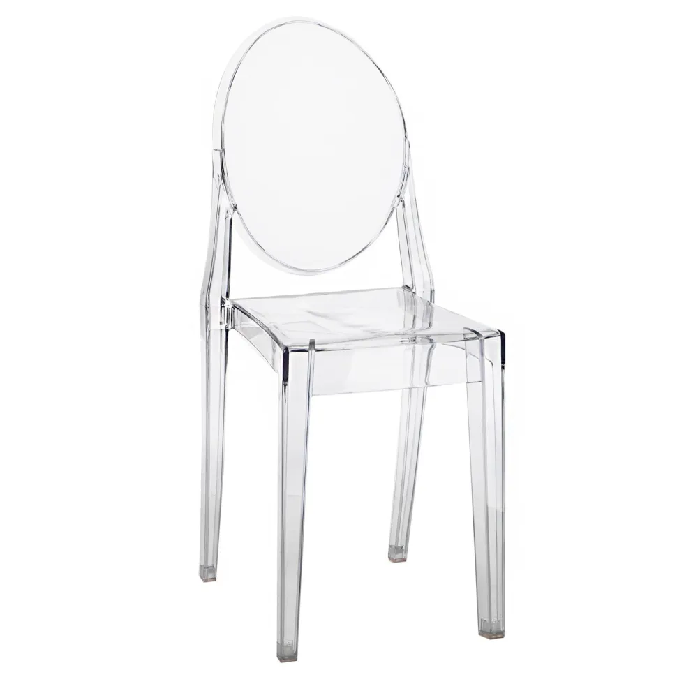 Krzesło Viki inspirowane Victoria Ghost transparentne z tworzywa