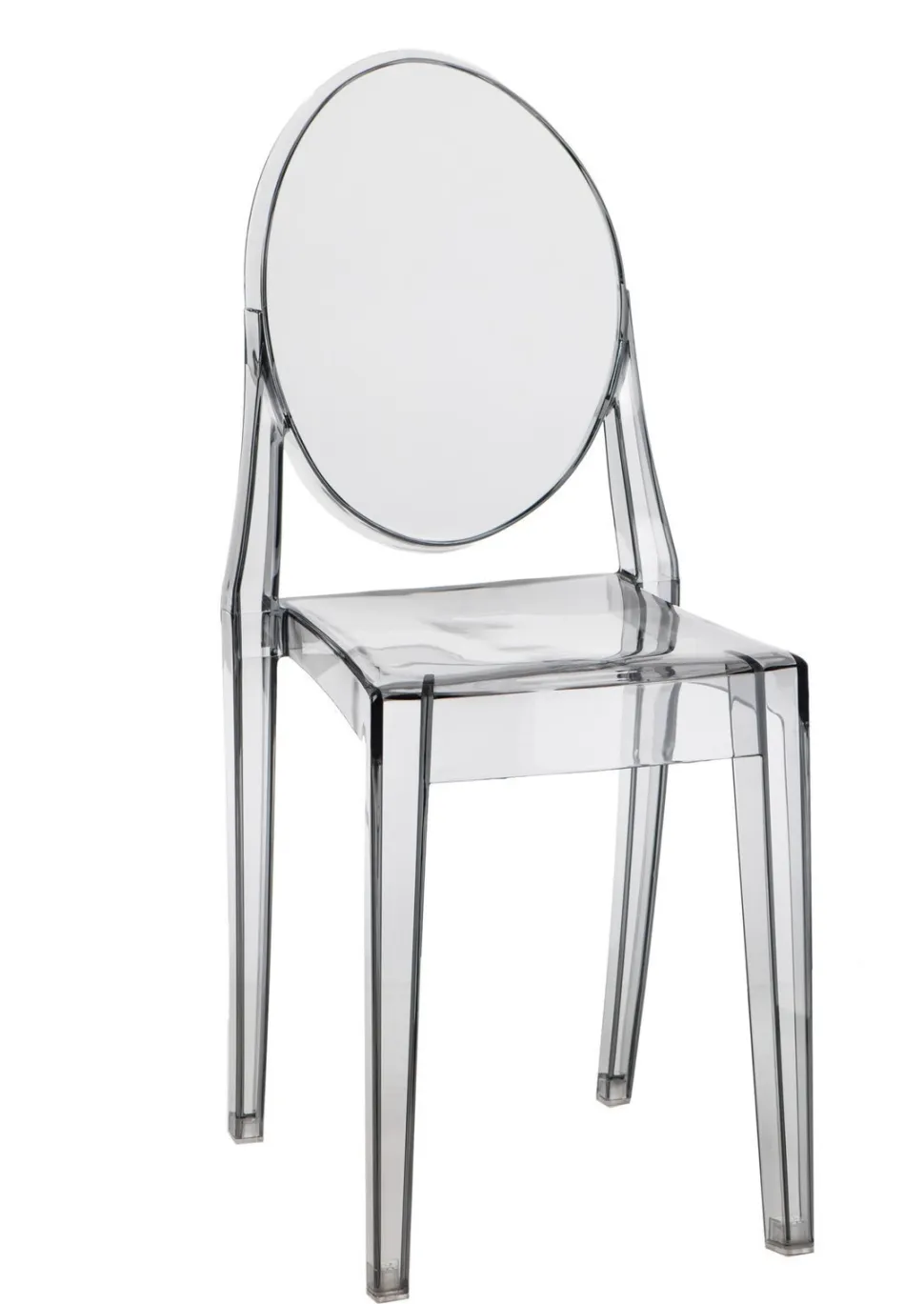 Krzesło Viki inspirowane Victoria Ghost dymiony z tworzywa