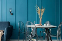 Krzesło Viki inspirowane Victoria Ghost dymiony z tworzywa