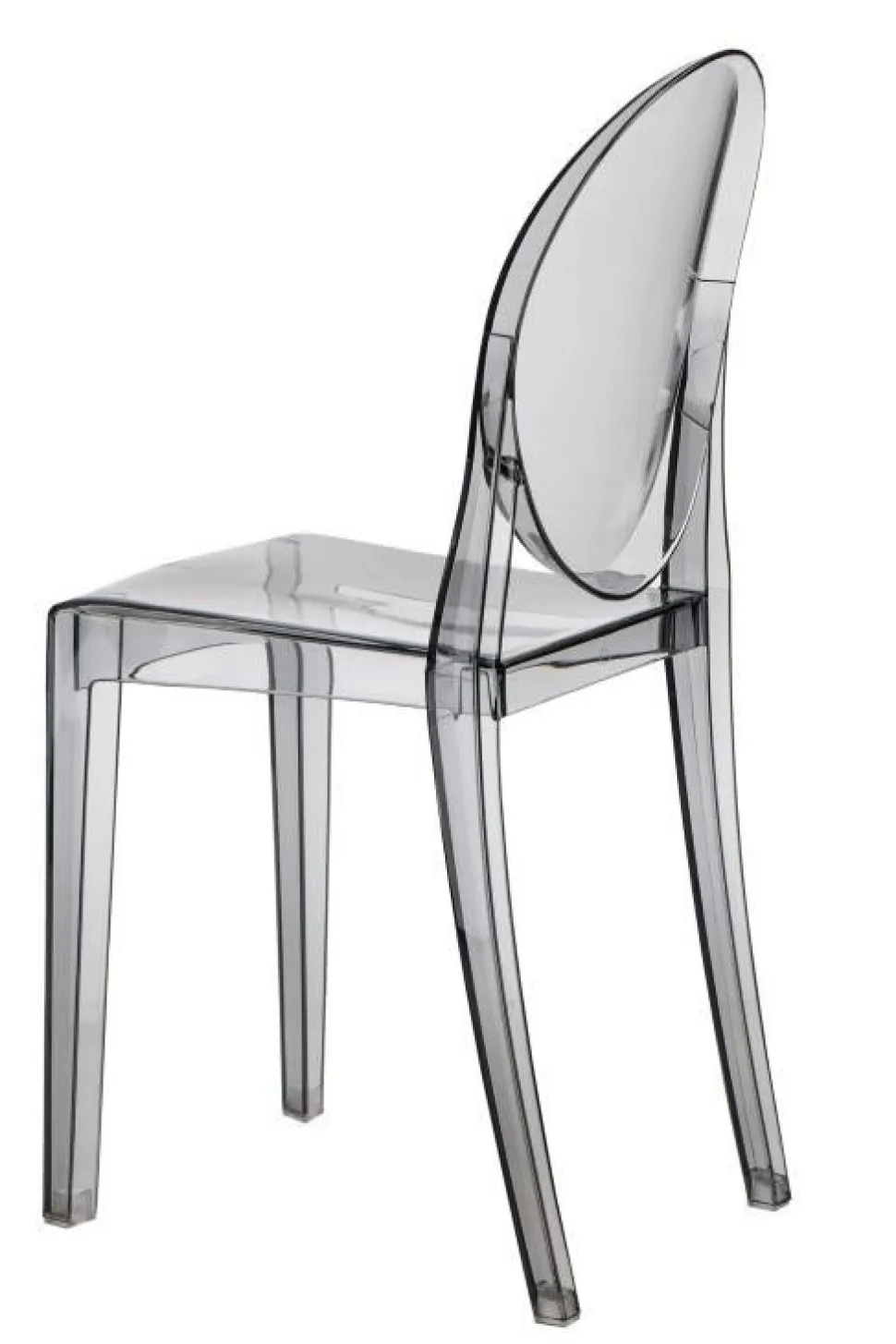 Krzesło Viki inspirowane Victoria Ghost dymiony z tworzywa