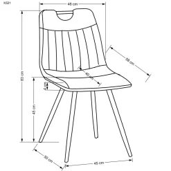 Krzesło Vivia szare