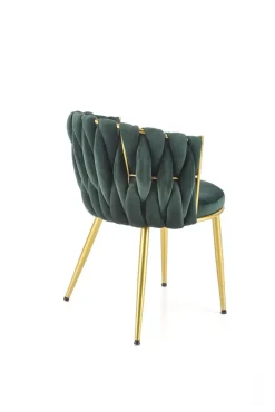Krzesło Wendy zielone/złote