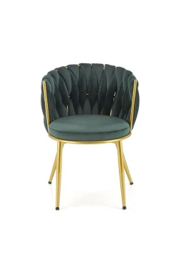 Krzesło Wendy zielone/złote
