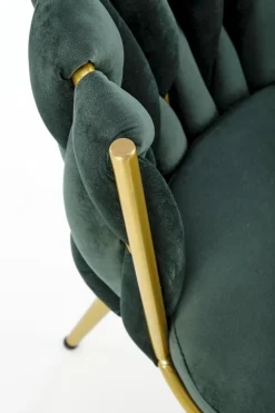 Krzesło Wendy zielone/złote