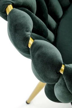 Krzesło Wendy zielone/złote