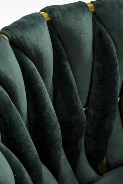 Krzesło Wendy zielone/złote