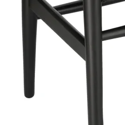 Krzesło Wicker color czarne/czarne inspirowane Wishbone