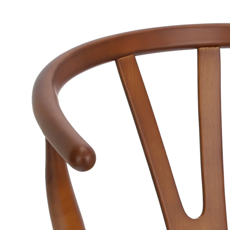 Krzesło Wicker Color naturalny/ciemny brązowy inspirowane Wishbone