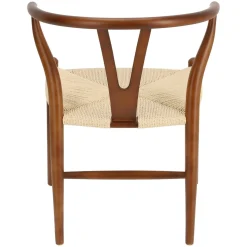 Krzesło Wicker Color naturalny/ciemny brązowy inspirowane Wishbone