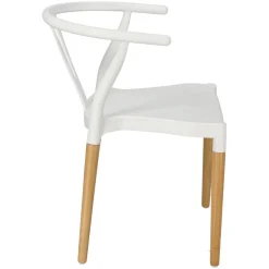 Krzesło Wicker PP Simplet białe skandynawskie