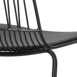 Krzesło Willy Black z poduszką PU