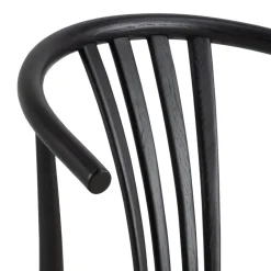 Krzesło York czarne/ naturalne